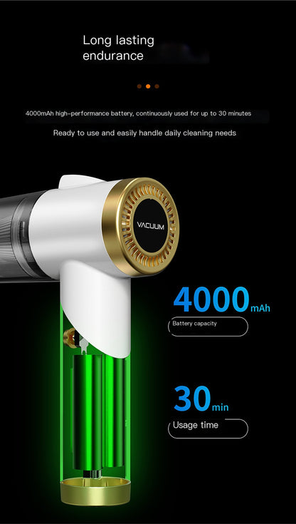 Cordless Car Vacuum Cleaner – Compact Design, Powerful Suction for Quick Cleaning